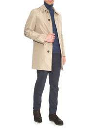 Beige Aquascutum Mens Mac