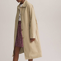 Womens beige trench coat