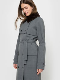 Grey ladies raincoat from La Redoute