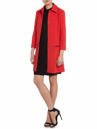 Red ladies raincoat