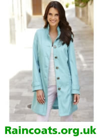 Light blue ladies military mac