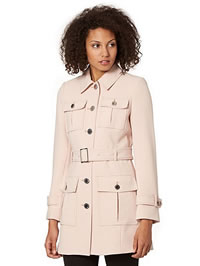 Light pink ladies raincoat