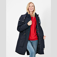 Navy womens raincoat