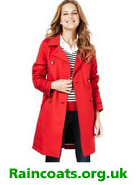 Red petite raincoat from M&S