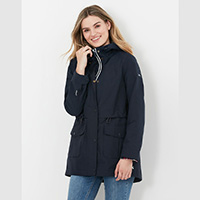 Navy ladies raincoat