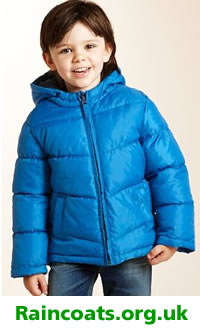 Blue young boys raincoat